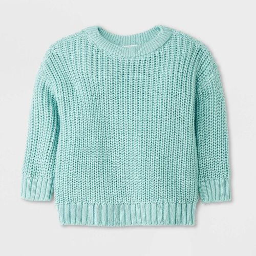 Baby Shaker Pullover Sweater - Cat & Jack™, Color: Mint Green, Size: 0-3M