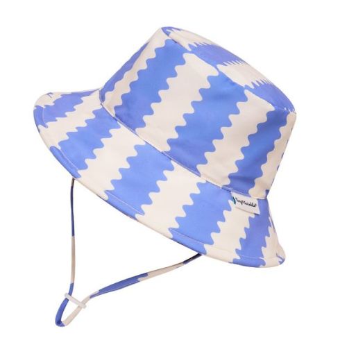 Tiny Twinkle Sun Hat with UPF 50+ UV Protection and Adjustable Brim for Toddlers (Zig Zag Stripe, 9-18 Months)