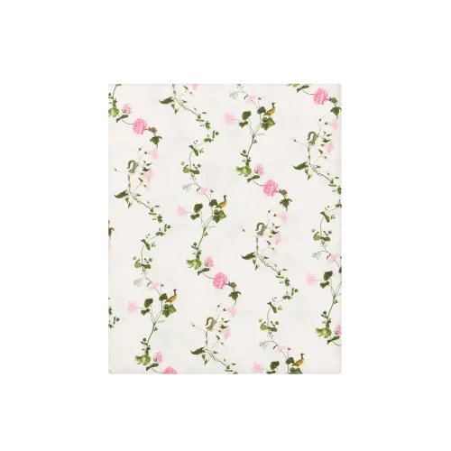 The Crib Sheet in Pink Pond Floral | Over The Moon