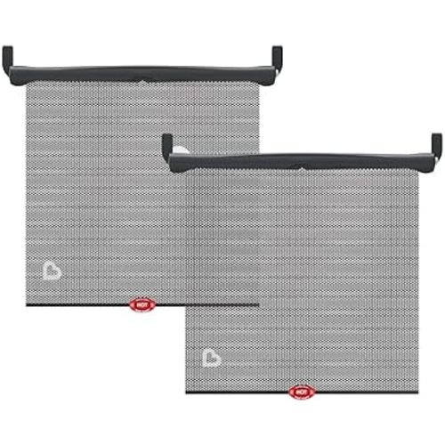 Munchkin Brica Sun Safety Car Window Shade for Baby, 2 Pack, Black