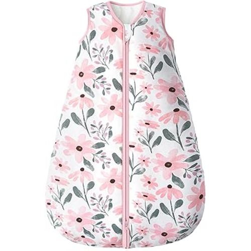 Yoofoss Baby Sleep Sack 6-12 Months, TOG 2.5 Baby Wearable Blanket with 2-Way Zipper, 100% Organic Cotton Fabric Winter Newborn Sleeping sack, Warm Soft Comfy(Medium)