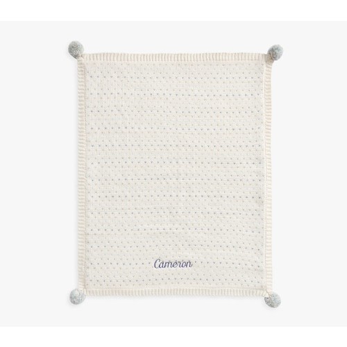 Confetti Pom Pom Baby Blanket