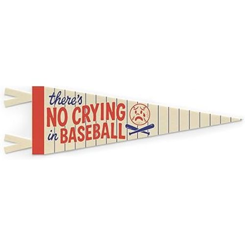 There's No Crying In Baseball Mini Pennant