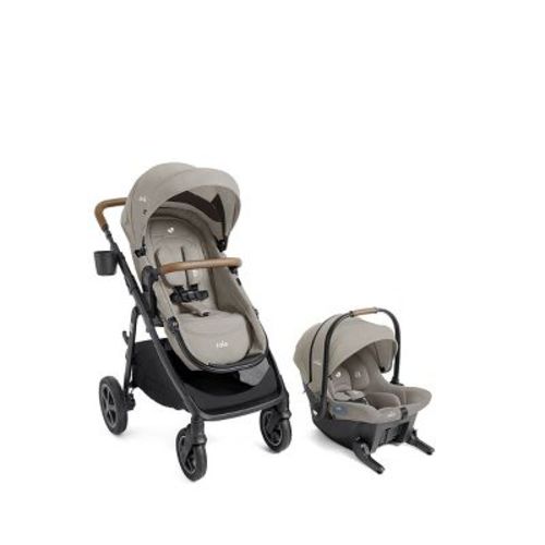 Joie Ginger DLX and Mint Latch Travel System, Dove Color (Sold as Set)