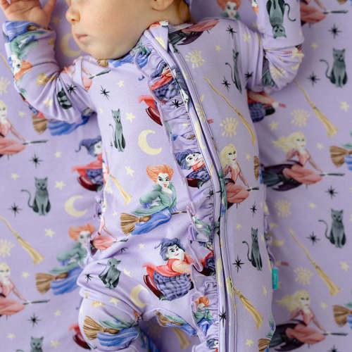 Disney Amok Amok Amok Footie Ruffled Zippered One Piece