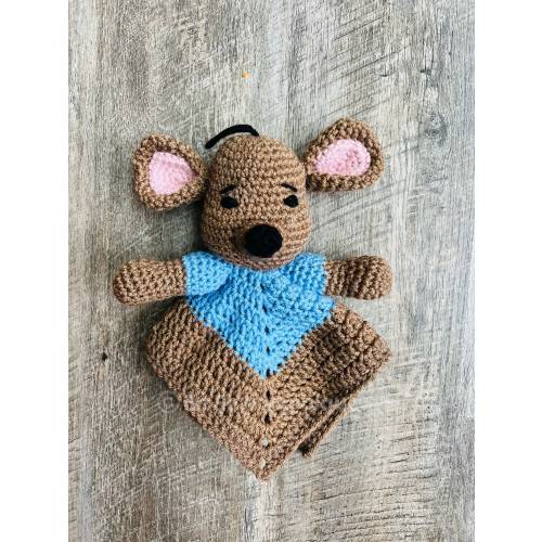 Roo inspired Lovey Blanket Security Blanket Toy Plushie