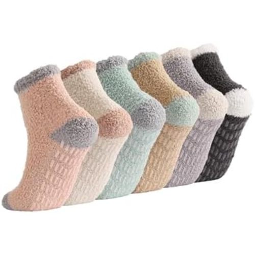 Breslatte Non Slip Hospital Socks with Grips for Women Grip Slipper Socks for Women Gifts