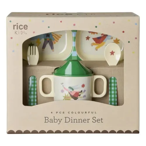 Rice - Hero melamine lunch box - Green | Smallable