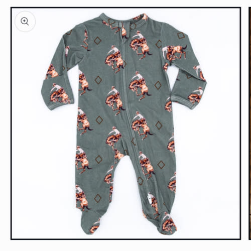 Teal Bronc Jammies – Cowkid Clothing Company