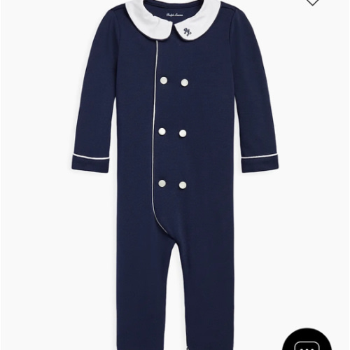 Polo Ralph Lauren Baby Boy's Organic Cotton Double-Breasted Coverall | Saks Fifth Avenue