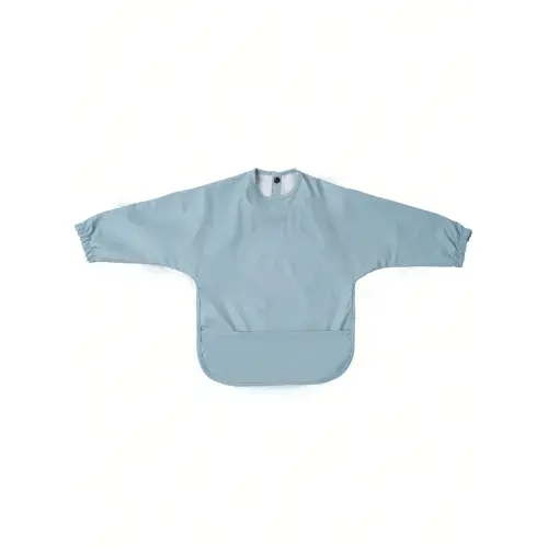 1pc Soft PU Long-Sleeved Waterproof Feeding Bib, Baby Bibs Plain Color, Long Sleeve Feeding Bib, Reverse Wear, Solid Color, Smock For Baby And Toddler Bib Suit | SHEIN USA