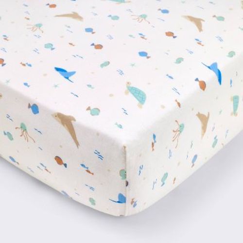 Cotton Fitted Crib Sheet - Sea Life - Cloud Island™