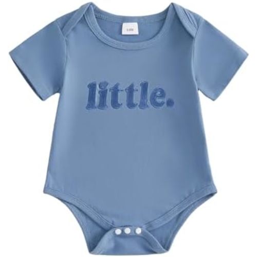 Sibling Matching Outfits Big Middle Little Embroidery Sibling Shirts Brother and Sister Matching Outfit