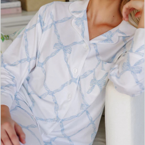 Let Me Lounge Long Sleeve Top (Women) - Belle Meade Bow