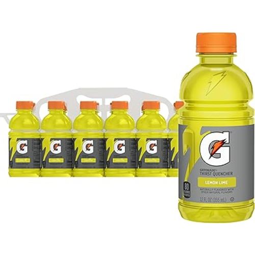 Gatorade Thirst Quencher, Lemon-Lime, 12 Fl Oz (Pack of 12)