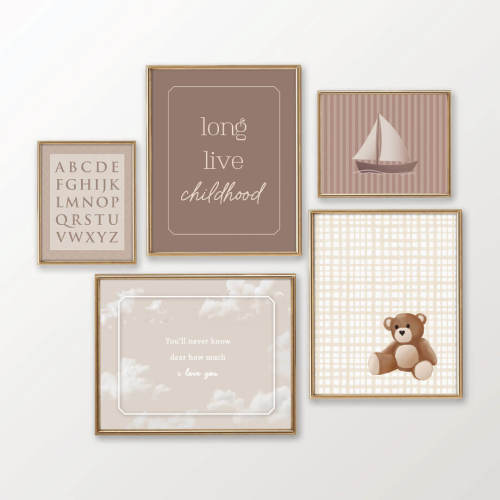 Beary Sweet Bundled Digital Nursery Art