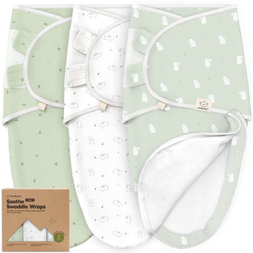 3-Pack Soothe Zippy Swaddle Wrap - Bunnies / One Size