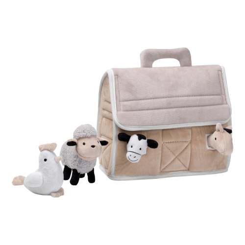 Baby Farm Plush Barn with 4 Stuffed Animals Toy - Taupe/Gray/White
– Lambs & Ivy