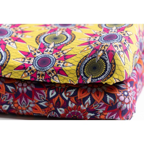 2-Pack Fitted Bassinet Sheets | African Print Cotton | Halo Moses Basket Pack n Play