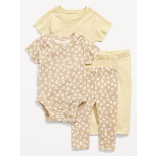 Unisex Bodysuit & Leggings 4-Pack for Baby
