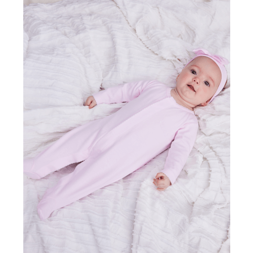 Pink/White Kissy Basics Footie NEW