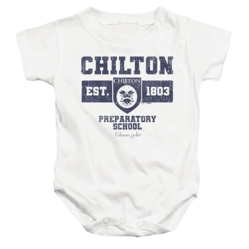 Baby Gilmore Girls Chilton Prep School Est 1803 Infant Bodysuit, White, 12 Months