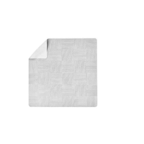 Lalo High Chair Splat Mat - Gray Wickerwork