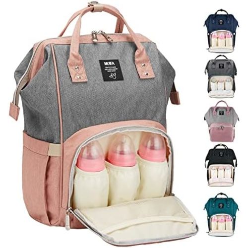 MUIFA Diaper Bag Multi-Function Waterproof Travel Backpack Nappy Bag for Baby Care with Insulated Pockets