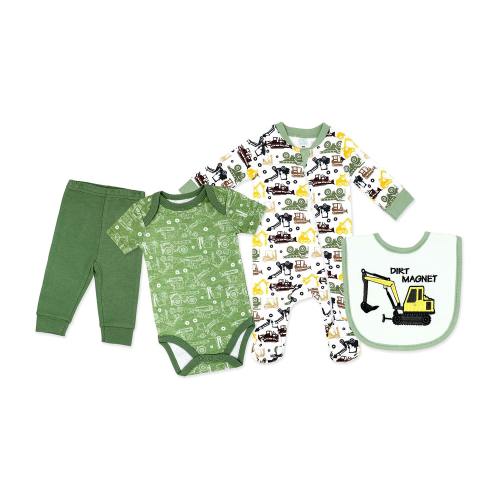 3 Stories Trading Company Baby Boys 4-pc. Baby Clothing Set, Color: Green - JCPenney