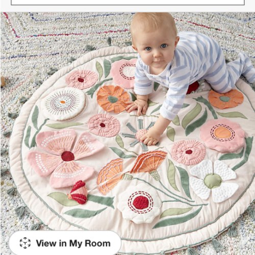 Floral Garden Baby Activity Play Mat
