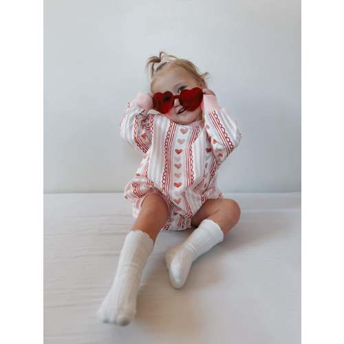 Laced with Love Sweatshirt Romper – August + Willow