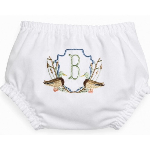 Baby Boy Personalized Mallard Duck Diaper Cover Bloomer
