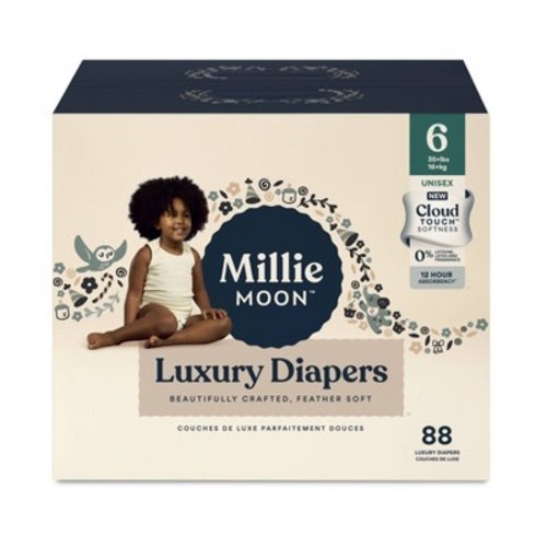Millie Moon Luxury Diapers - (select Size And Count)