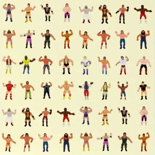 Lovey, Baby Blanket, or Adult Blanket: Vintage Wrestlers. Minky. Baby Gift. Boy. Sporting. Retro. 80s. Pop Art. Wrestling. Boys Room. Heros.