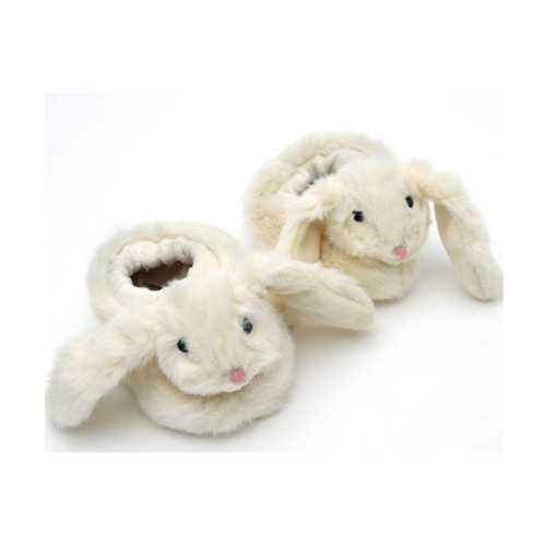 Baby Slippers, Cream Bunny Slippers, Newborn First Slippers, Booties, Baby Shower Gift, New Baby Gift, New Mum, Christening, Keepsake