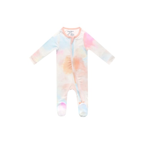 Nova Tie Dye Zip-Up Footie