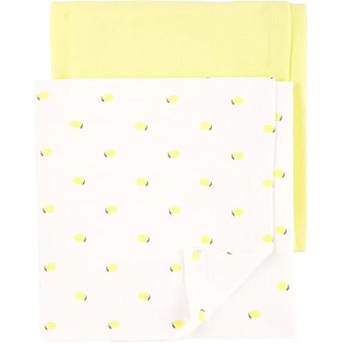 Carter's Baby 2-Pack Swaddle Blankets, Safari, One Size