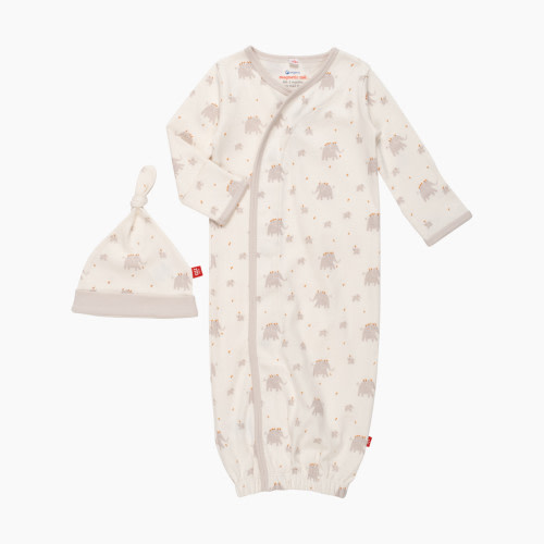 Magnetic Me Organic Cotton Gown & Hat Set - Little Peanut, 0-3 Months