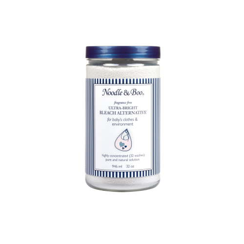 Noodle & Boo Ultra-Bright Newborn Baby Oxygen Bleach Alternative, Concentrated Powder No Chlorine Non-Toxic Fragrance-Free, Sensitive Skin, Hypoallergenic, 32 Wash Loads, 16 oz