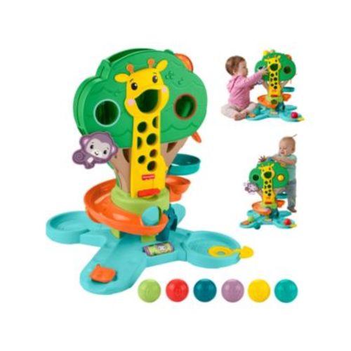 Baby to Toddler Sit-To-Stand Jungle Tree Musical 6-Ball Drop Activity Center