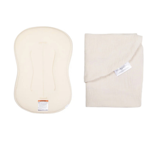 Lounger Curve + Muslin Cover Set | Natural