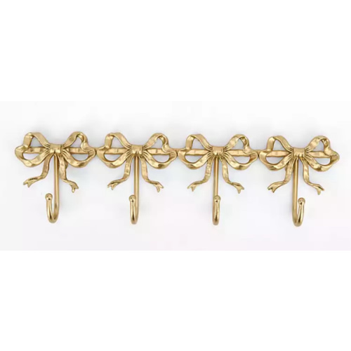Gold Bows Wall Hooks | Kirklands Home