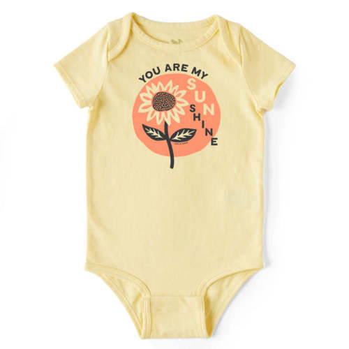 Infant You Are My Sunflower Short Sleeve Crusher Baby Bodysuit