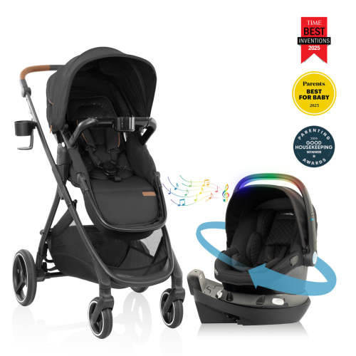 Shyft Intuiti+ Travel System featuring Revolve180 LiteMax™ NXT Rotating Infant Car Seat with SensorySoothe