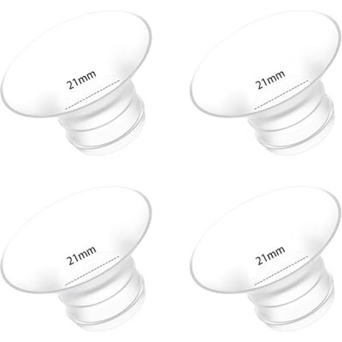 4PC Flange Insert 21mm Compatible with Momcozy Air 1/W1/M9/M6/M5/V1 Pro/V2 Pro/S12Pro/S9Pro, for Spectra/eufy/Medela/Elvie/Lansinoh/Paruu with 24mm Flange/Shield Pump, Pump Parts Flanges Sizing Kit