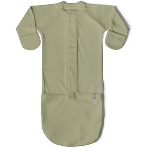 goumikids Viscose Made from Bamboo Organic Cotton Convertible Baby Gown
