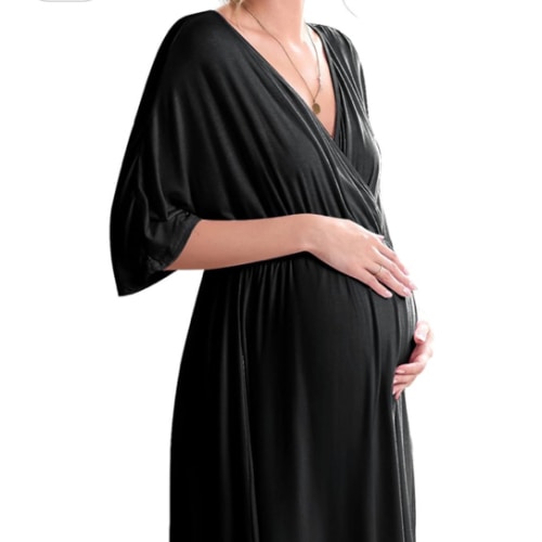 Ekouaer 3 in 1 Labor/Delivery/Hospital Gown Maternity Dress Nursing Nightgown Sleepwear for Breastfeeding
