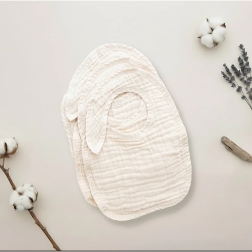 Organic Cotton Muslin Baby Bibs 3-pack – Blaynk