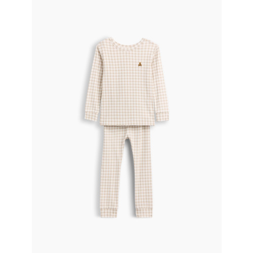 Baby & Toddler Organic Brushed Cotton Gingham PJ Set