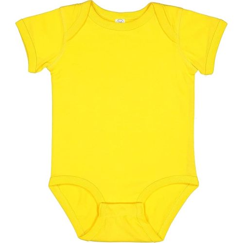 RABBIT SKINS, Baby Soft Fine Jersey Short Sleeve Bodysuit